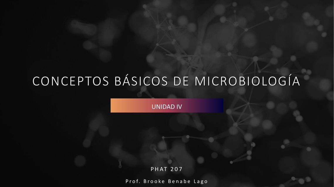 Conceptos Básicos de Microbiología