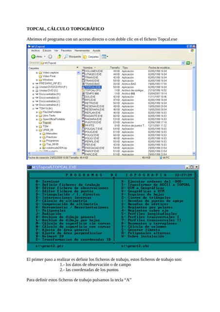Cálculo Topográfico 