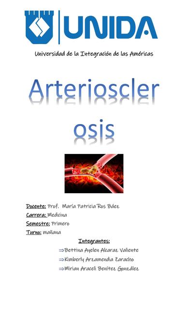 Monografía Arteriosclerosis