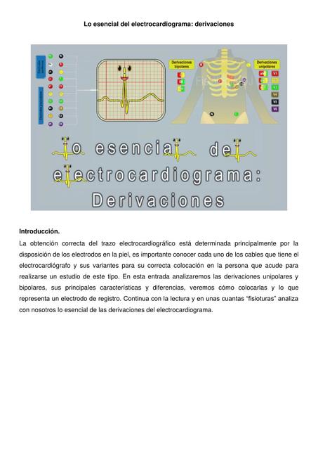 Lo Esencial del Electrocardiograma