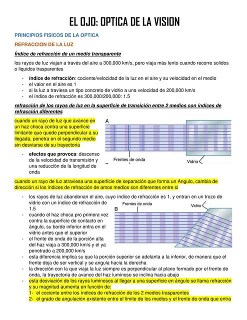 El Ojo: Óptica de la Visión 