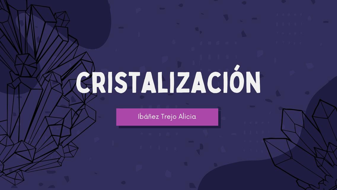 Cristalización de la Sal