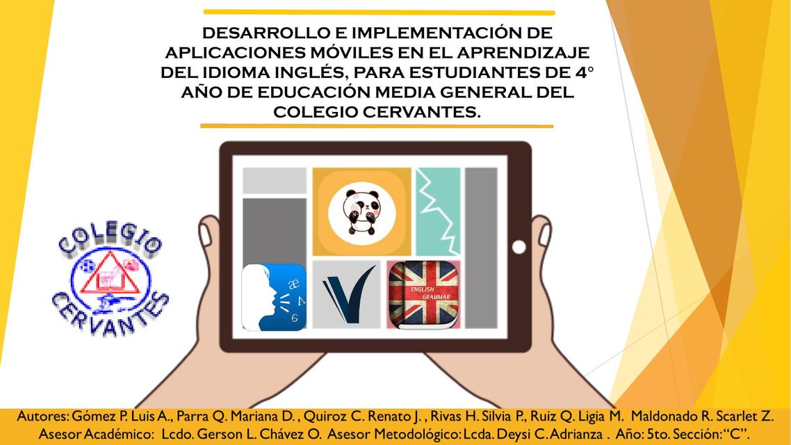 Desarrollo e Implementación de Aplicaciones Móviles en el Aprendizaje del Idioma Inglés