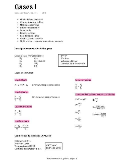 Gases I