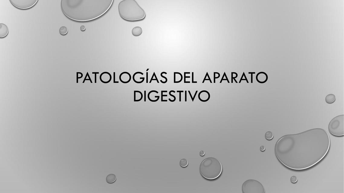 Patologías del Aparato Digestivo