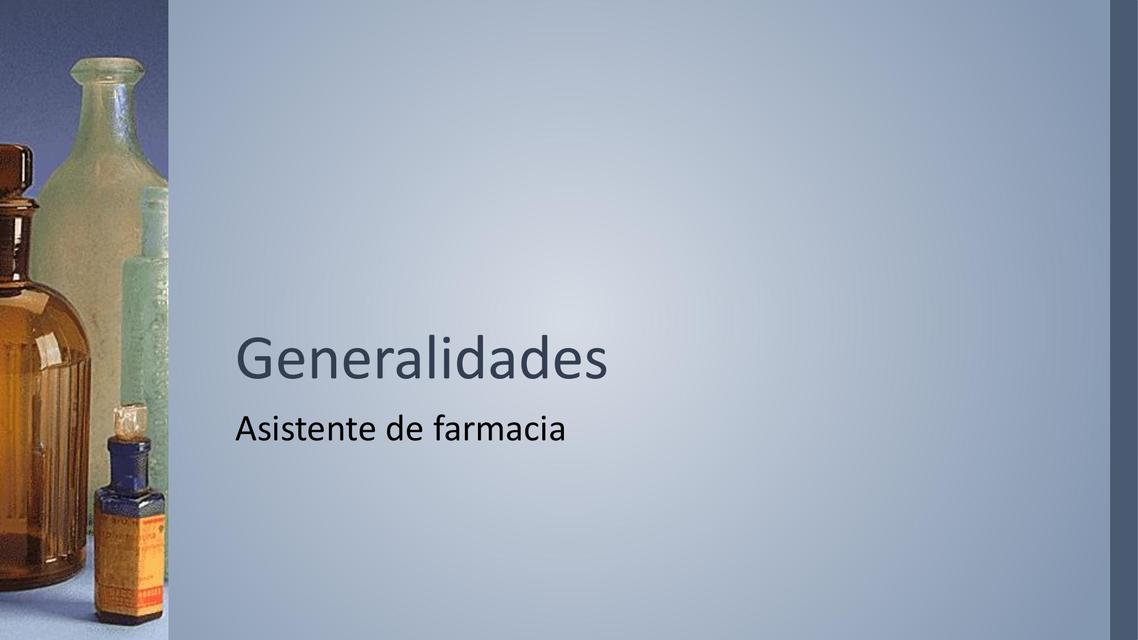 Generalidades