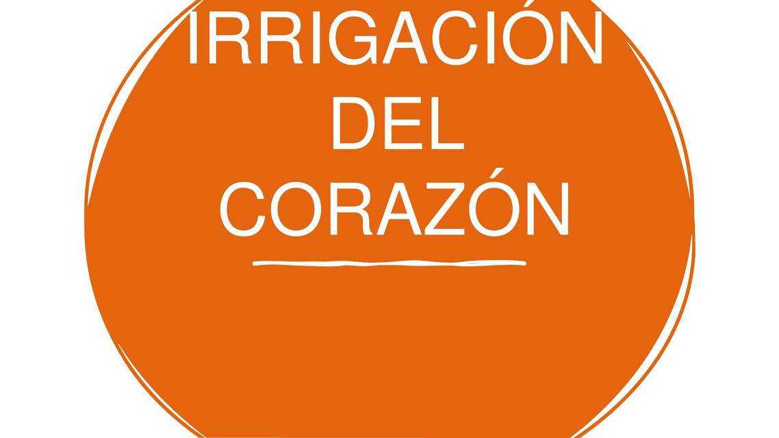 Irrigación del corazón 