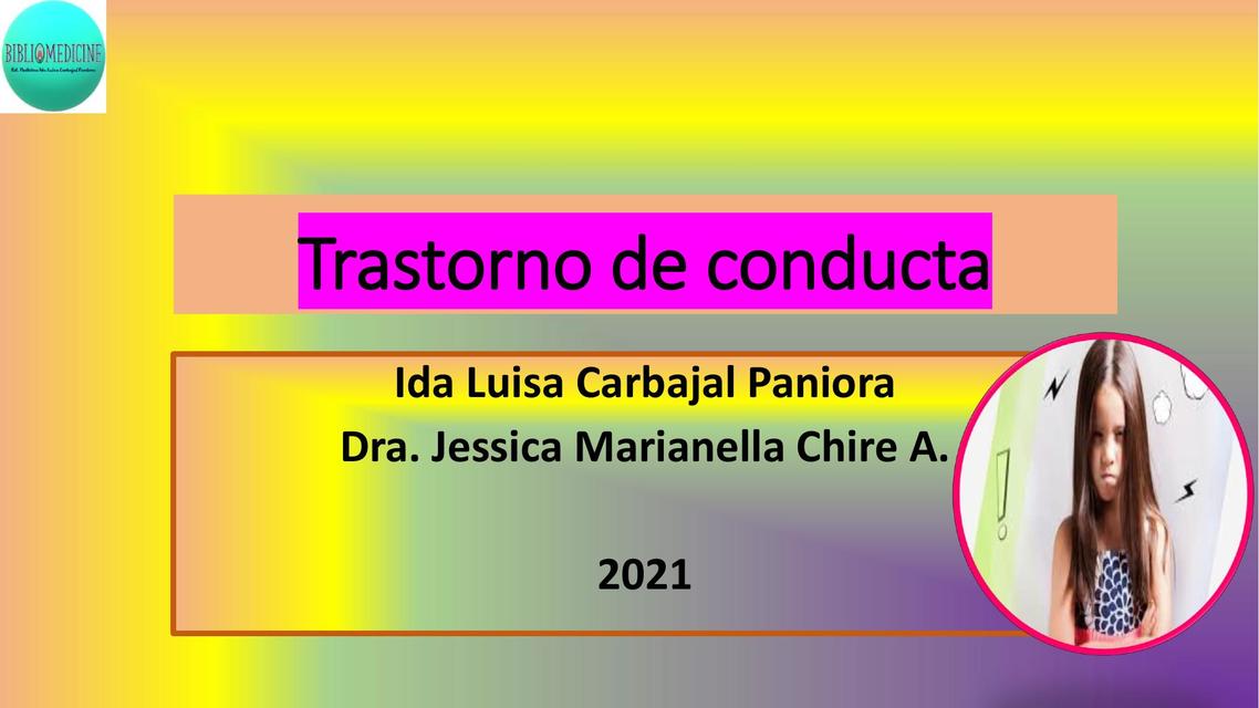 Trastorno de Conducta bibliomedicine uDocz