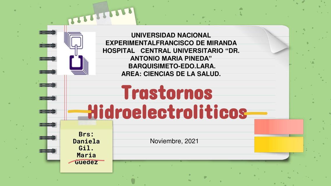 Balance hídrico y trastornos del sodio y potasio