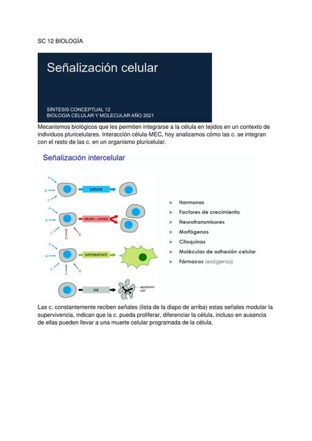 Señalización Celular