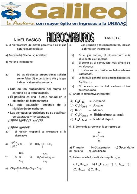 Práctica de Hidrocarburos