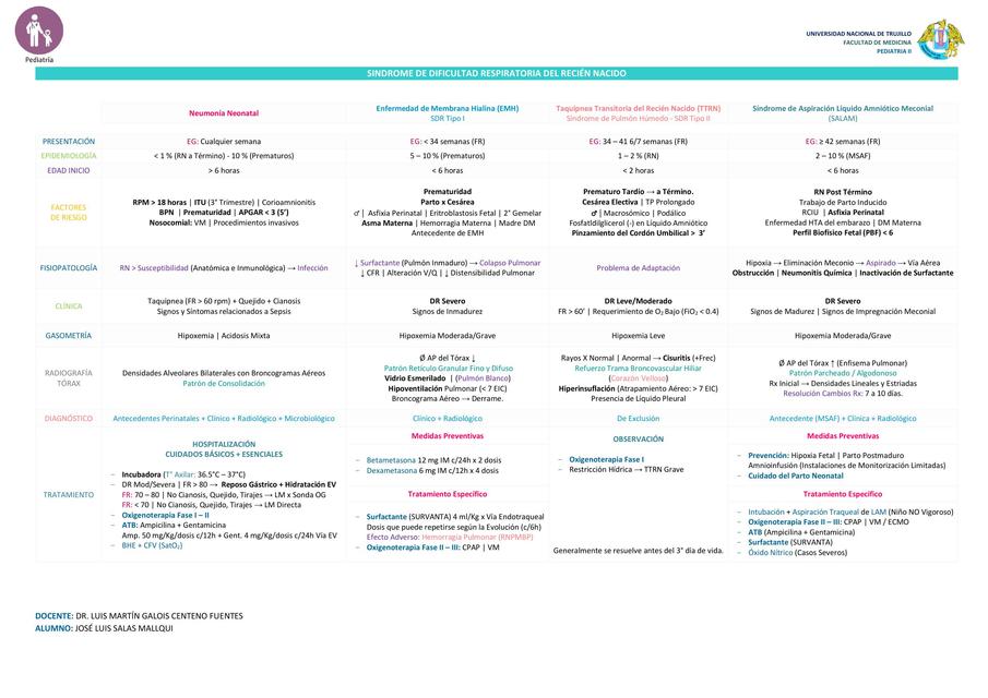 Síndrome de Dificultad Respiratoria del Recién Nacido 