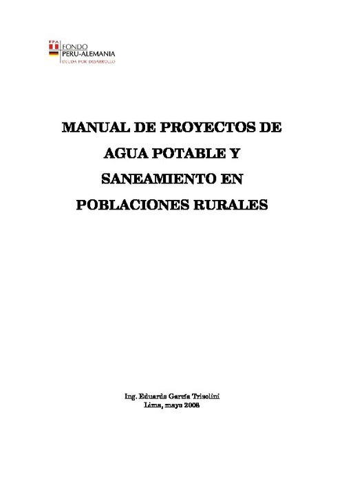 Manual De Agua Potable Y Saneamiento Puma