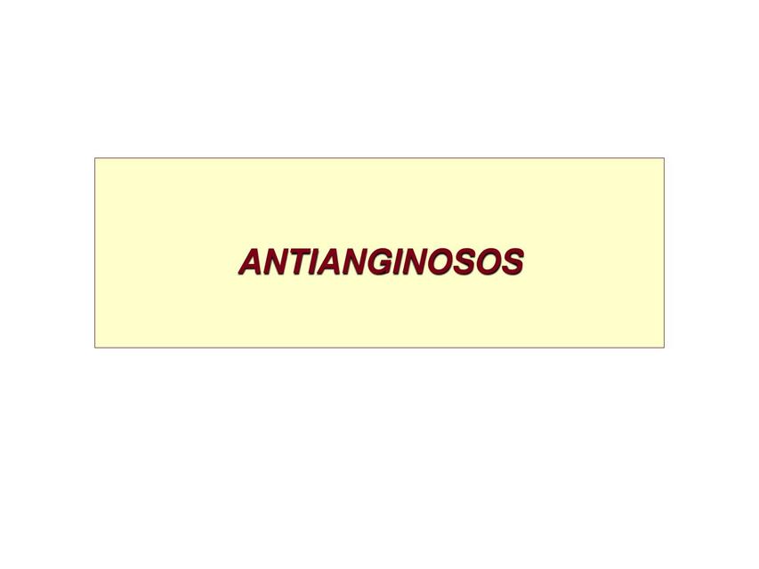 Antianginosos