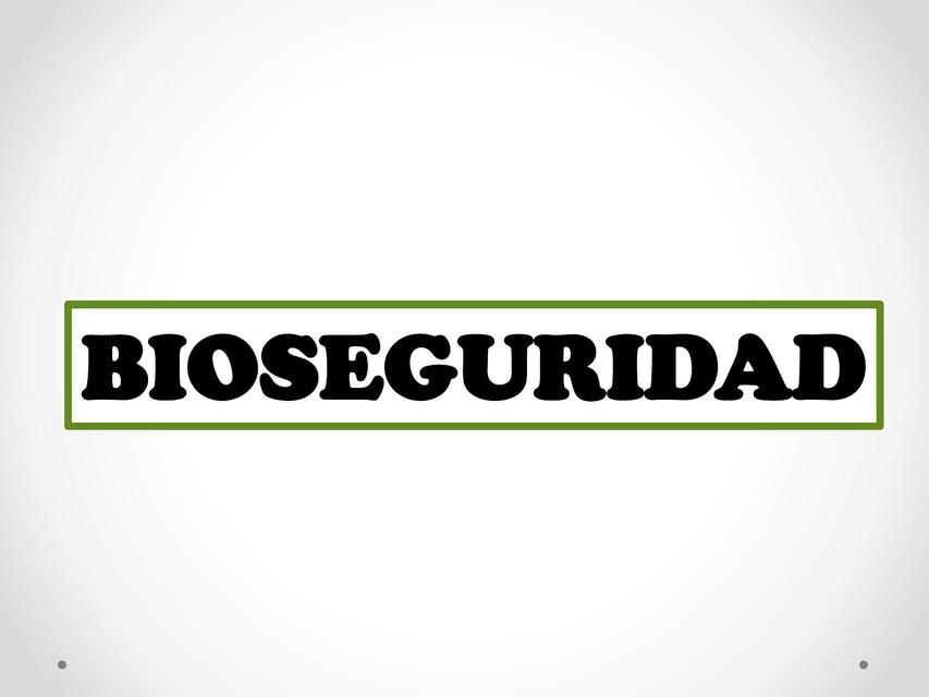 Bioseguridad