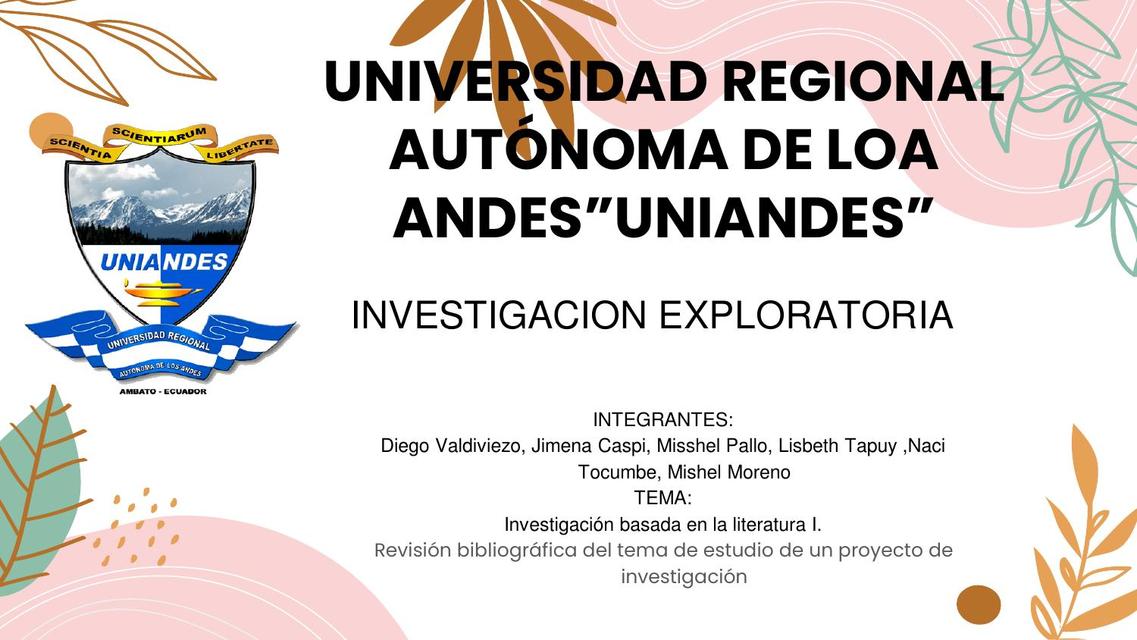 Investigación Exploratoria 