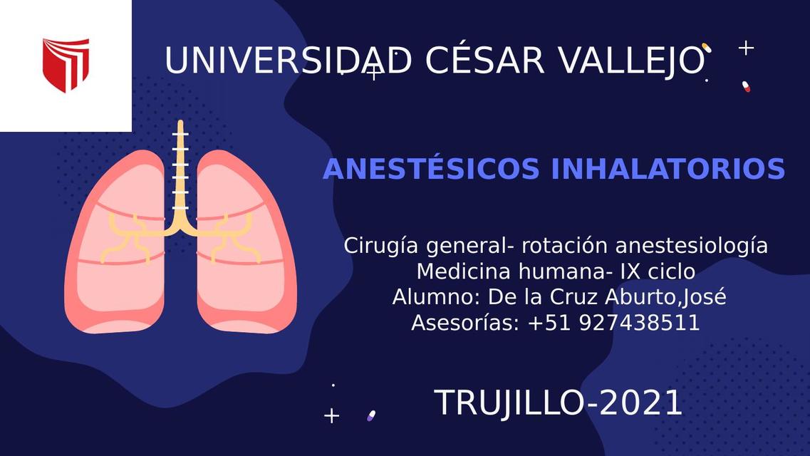 Anestésicos Inhalatorios 