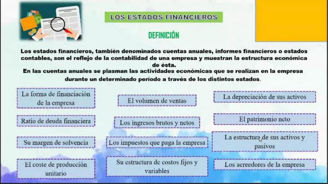 Los Estados Financieros 