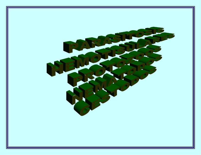 Histo y Hemoparasitosis