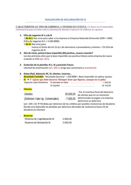 Carcaterísticas IS tipo de empresa