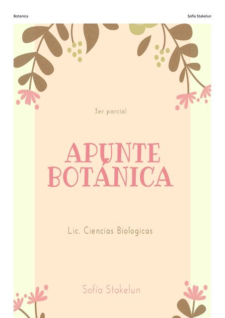 Apunte Botánica 