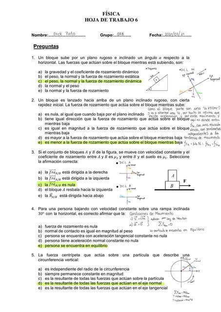 Hoja de Trabajo 6 Dinámica 2