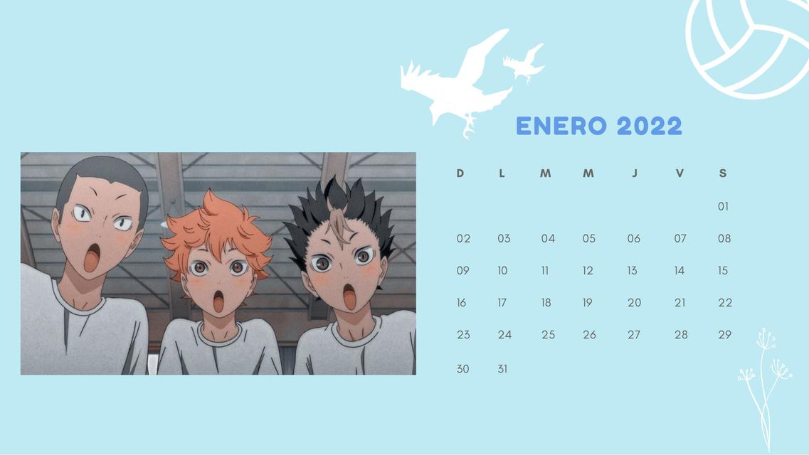 Calendario Haikyuu 2022