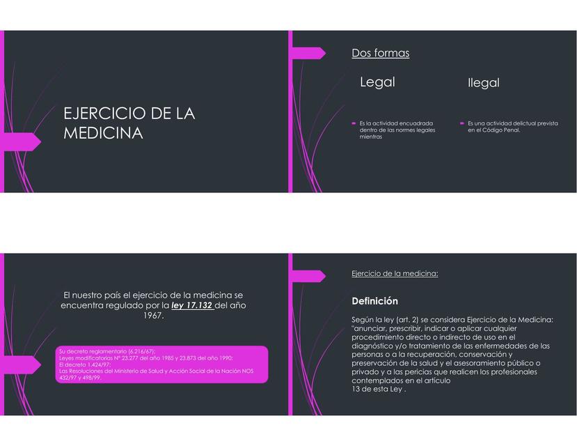 Ejercicio de la Medicina