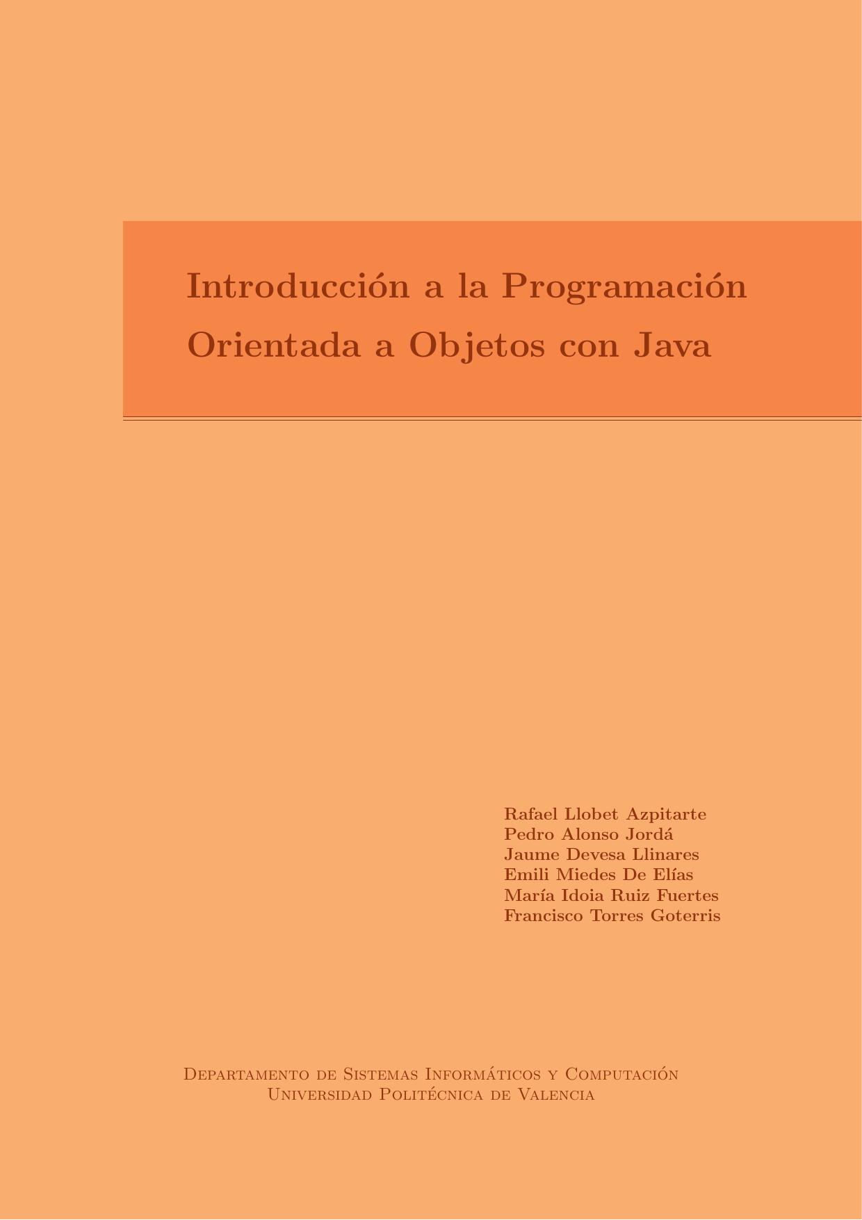 Introduccion A La Programación Orientado A Java