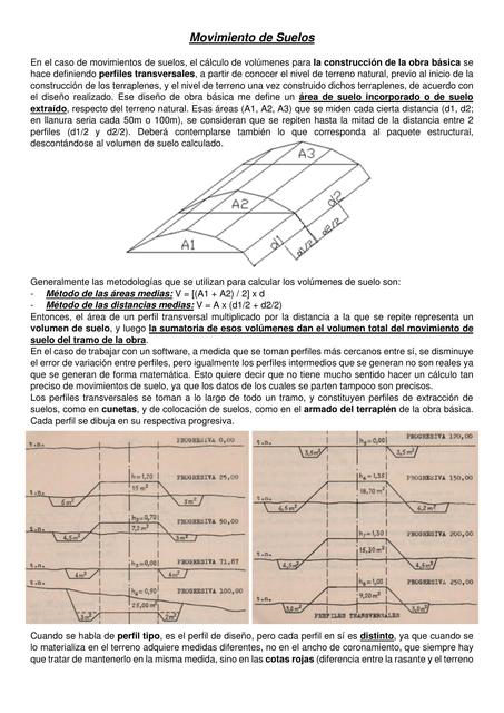 Diseño Geometrico de Caminos - Movimiento de Suelos