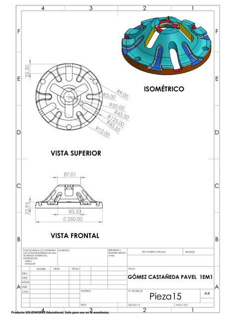 Pieza de SolidWorks