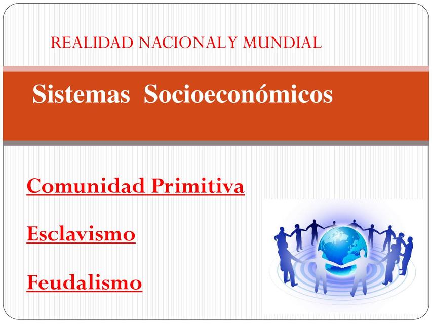 Sistemas Socioeconómicos