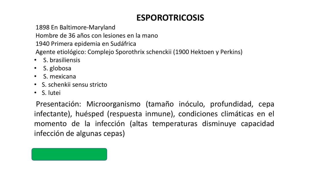 Esporotricosis 