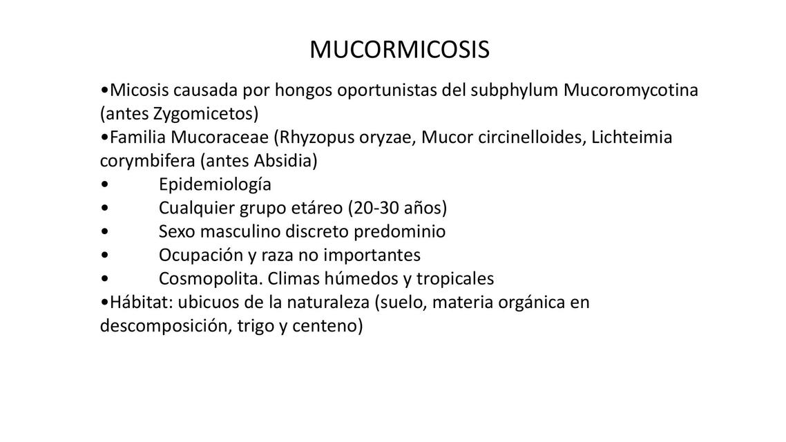 Mucormicosis 