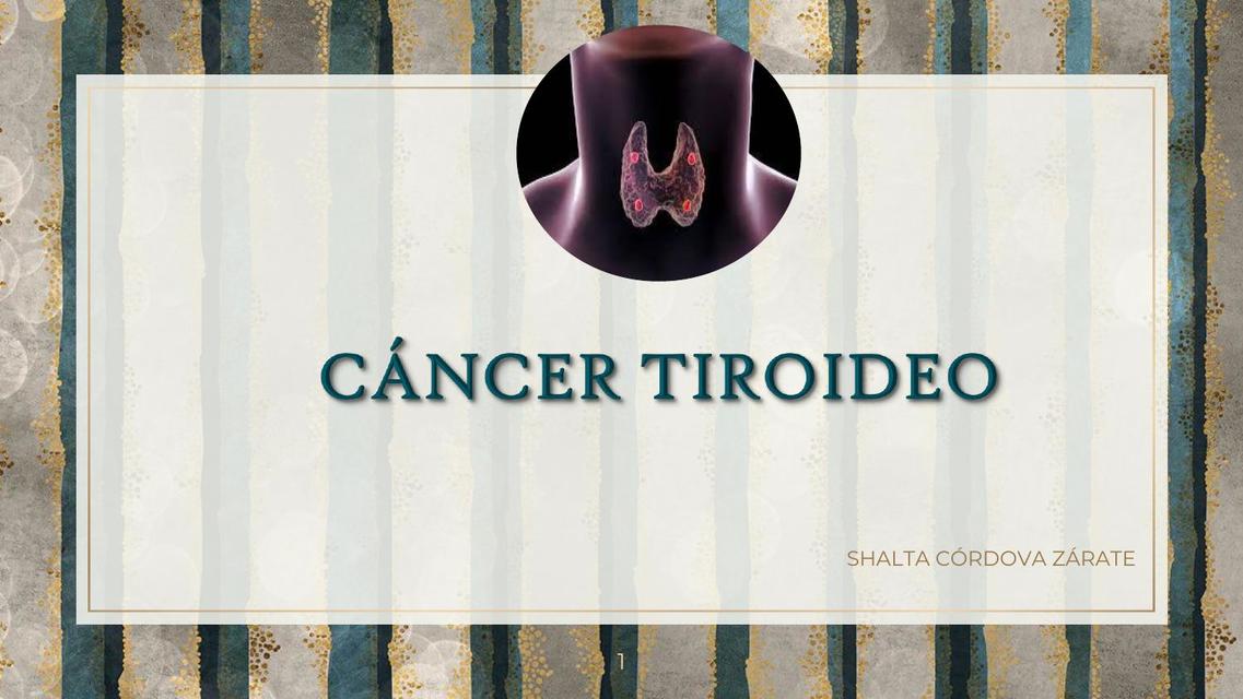 Cáncer Tiroideo