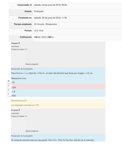 Examen Final de Matemáticas