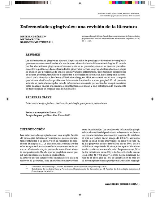 Enfermedades Gingivales