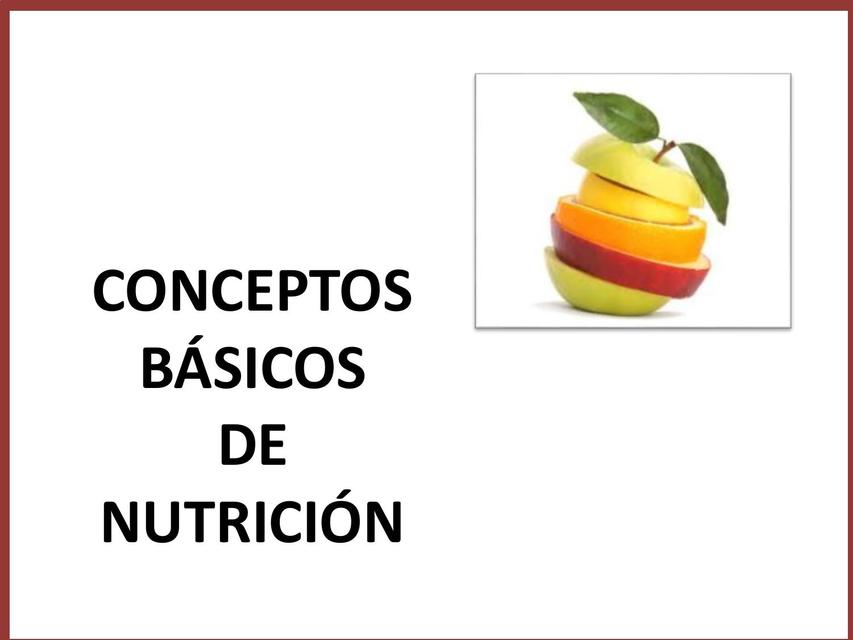 Conceptos de la Nutrición