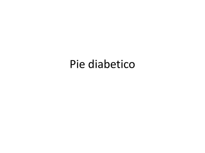 Pie diabético