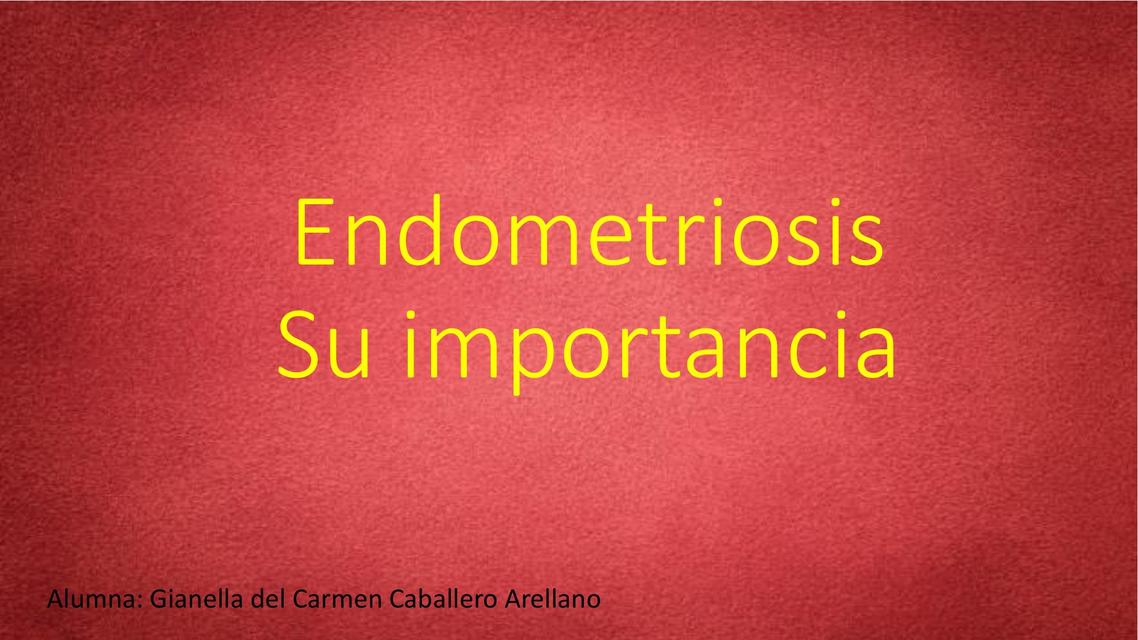 Endometriosis 