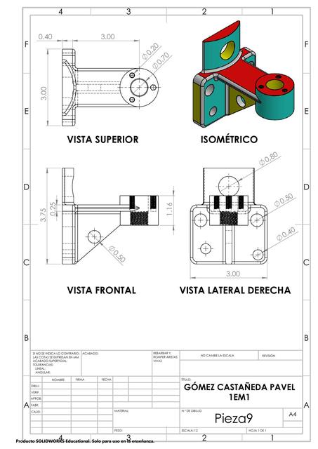 Isométrico SolidWorks