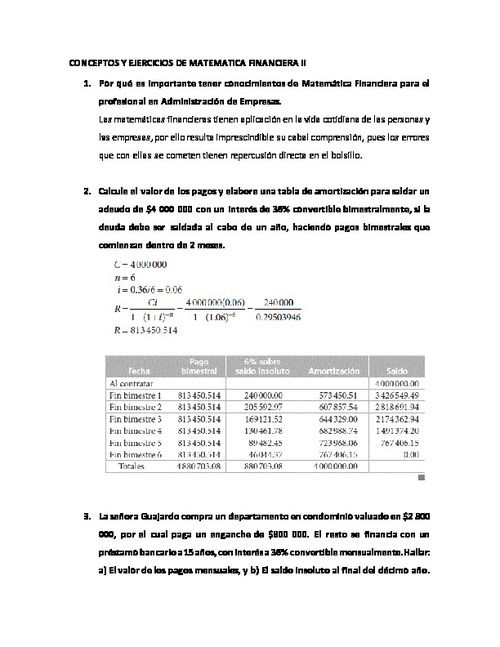 Matematica Financiera Ii