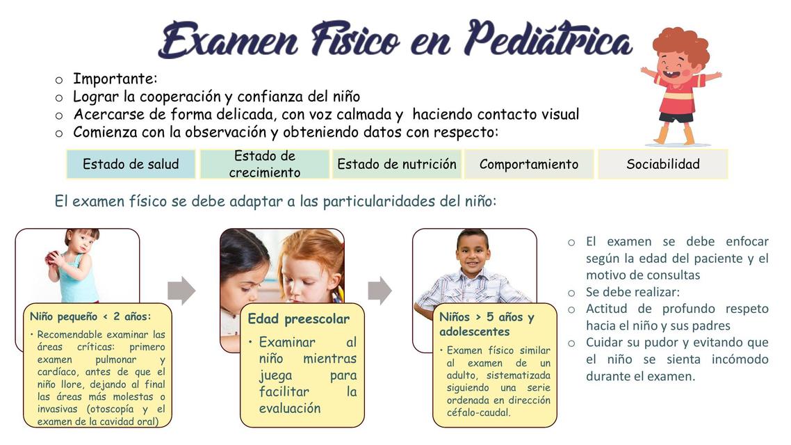 Evaluacion en pediatria