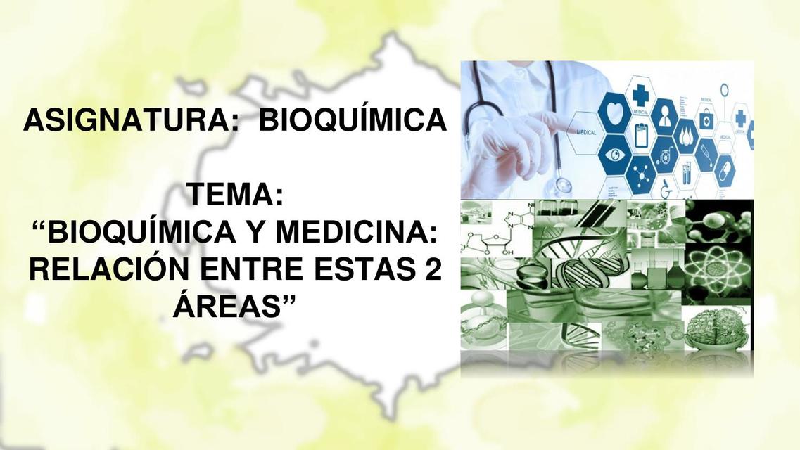 Bioquímica y Medicina