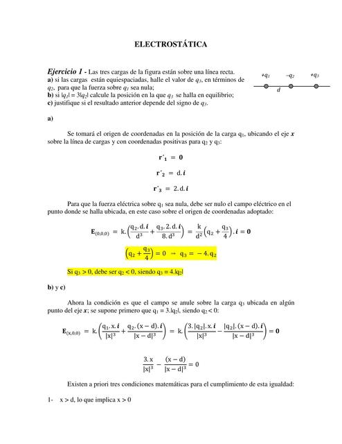 Guía Electrostática UTN