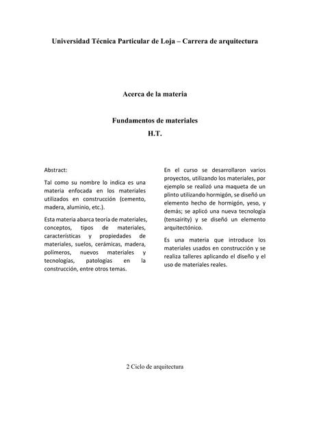 Apuntes de la Materia Fundamentos