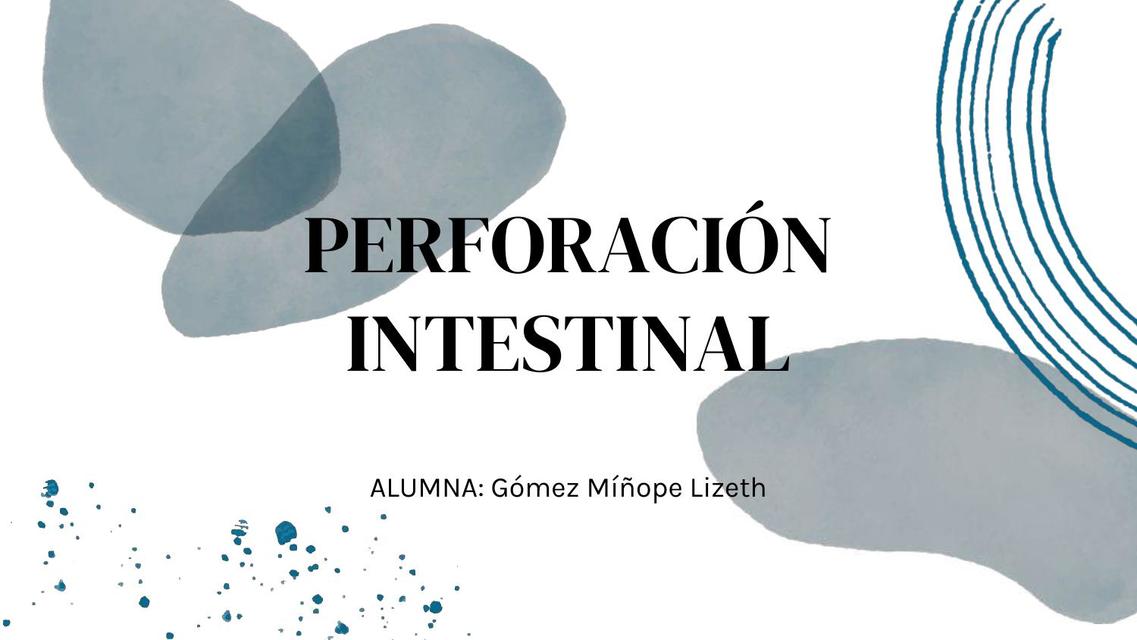 Perforación Intestinal