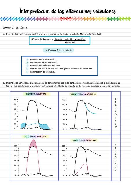 Interpretación de las Alteraciones Valvulares