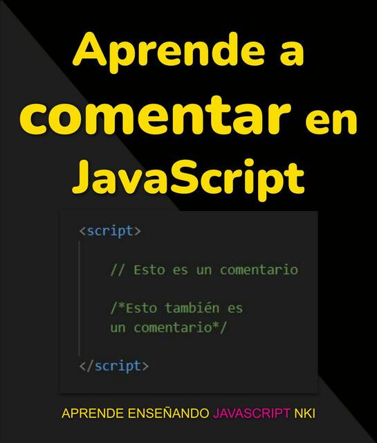 Aprende a comentar en JavaScript