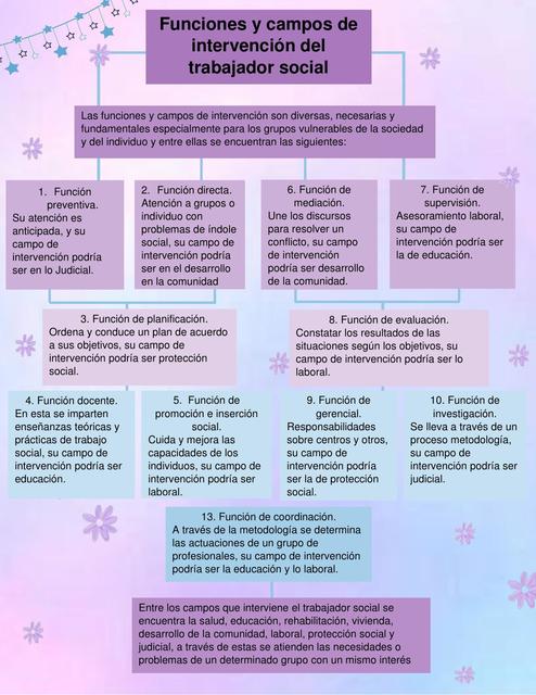 Funciones y Campos de Intervención del Trabajador Social